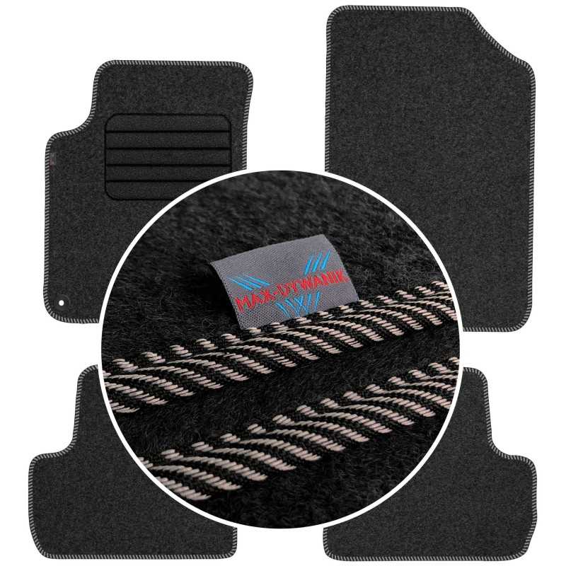 Citroen C3 II 2009-2016 Veliūriniai kilimėliai MAX-DYWANIK