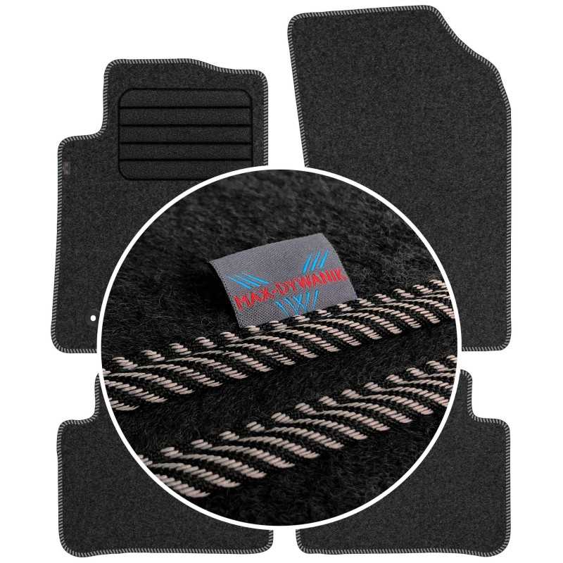 Citroen C3 III 2016- Veliūriniai kilimėliai MAX-DYWANIK