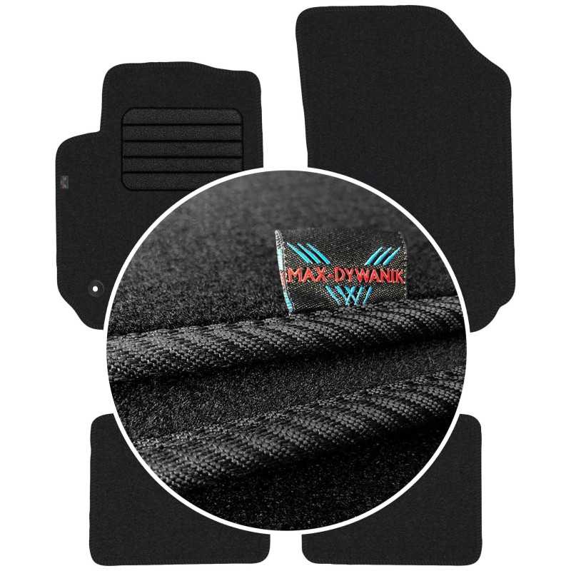 Citroen C4 Cactus 2014-2020 Veliūriniai kilimėliai MAX-DYWANIK