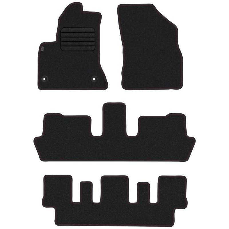 Citroen C4 Grand Picasso I 7 vietų 2006-2013 Veliūriniai kilimėliai MAX-DYWANIK