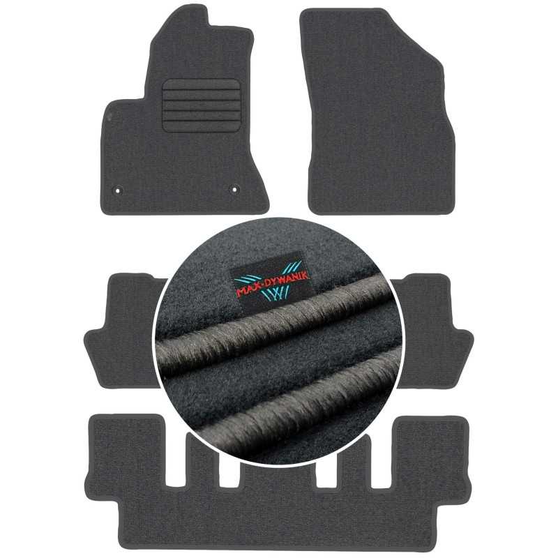 Citroen C4 Grand Picasso I 7 vietų 2006-2013 Veliūriniai kilimėliai MAX-DYWANIK
