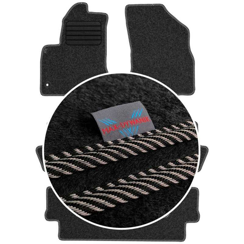 Citroen C4 Grand Picasso I 7 vietų 2006-2013 Veliūriniai kilimėliai MAX-DYWANIK