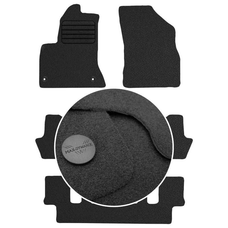 Citroen C4 Grand Picasso I 7 vietų 2006-2013 Veliūriniai kilimėliai MAX-DYWANIK