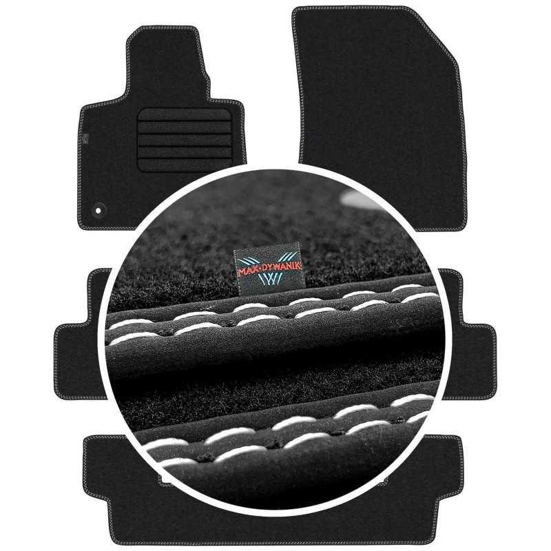 Citroen C4 Grand Picasso II 7 vietų 2013-2019 Veliūriniai kilimėliai MAX-DYWANIK