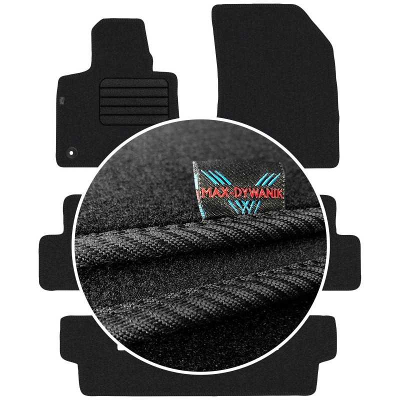 Citroen C4 Grand Picasso II 7 vietų 2013-2019 Veliūriniai kilimėliai MAX-DYWANIK