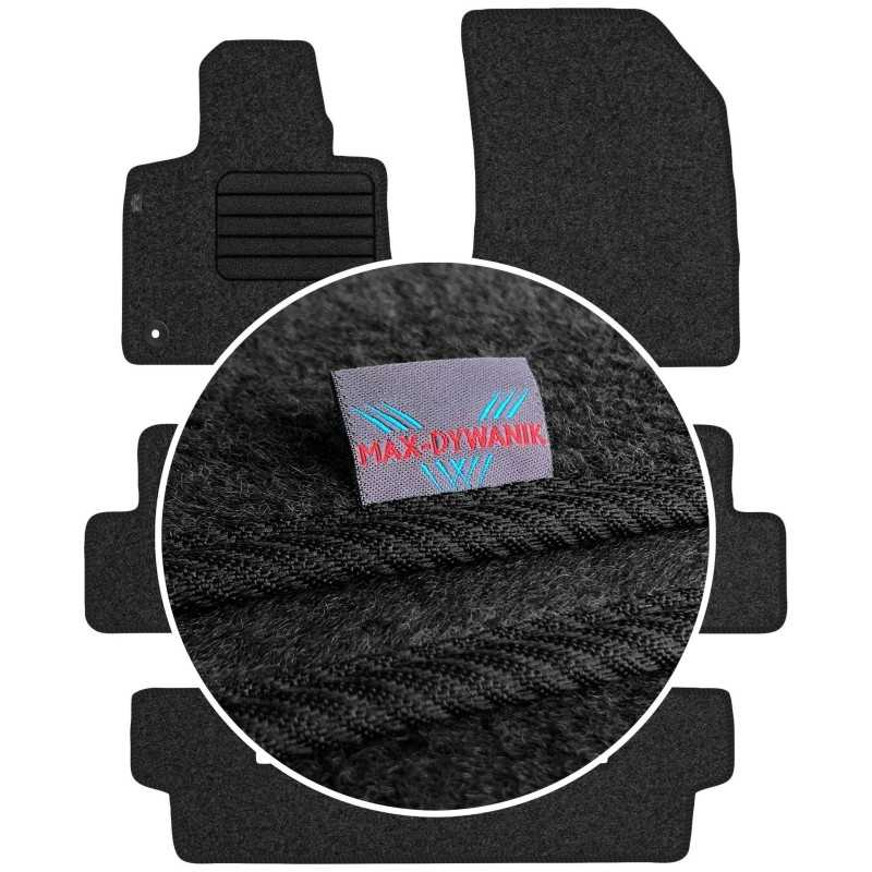 Citroen C4 Grand Picasso II 7 vietų 2013-2019 Veliūriniai kilimėliai MAX-DYWANIK