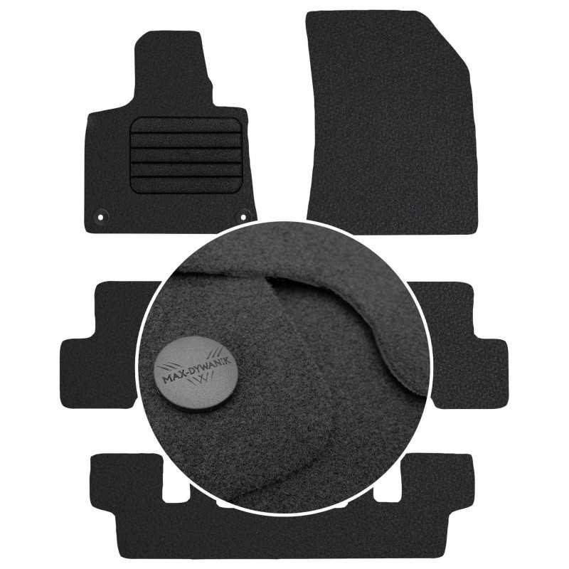 Citroen C4 Grand Picasso II 7 vietų 2013-2019 Veliūriniai kilimėliai MAX-DYWANIK