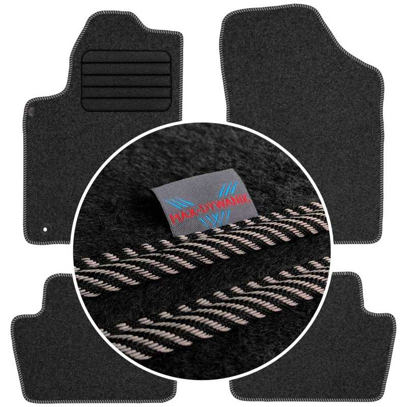 Citroen C4 I 2004-2010 Veliūriniai kilimėliai MAX-DYWANIK