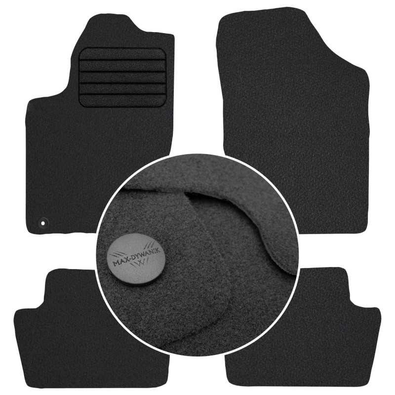 Citroen C4 I 2004-2010 Veliūriniai kilimėliai MAX-DYWANIK