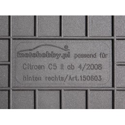 Citroen C5 II 2008-2017 Guminiai kilimėliai MOTOHOBBY 150603