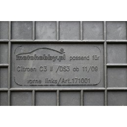 Citroen DS3 2009-2016 m. guminiai kilimėliai MOTOHOBBY priekiniai 171001/2