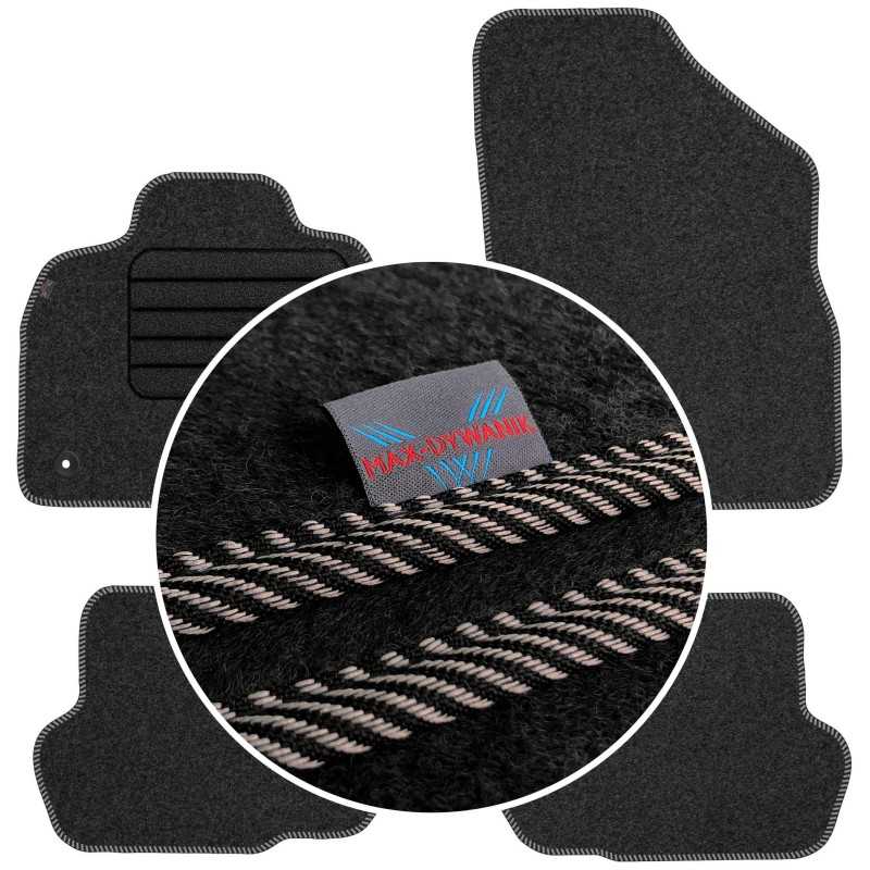 Citroen DS5 2011-2015 Veliūriniai kilimėliai MAX-DYWANIK