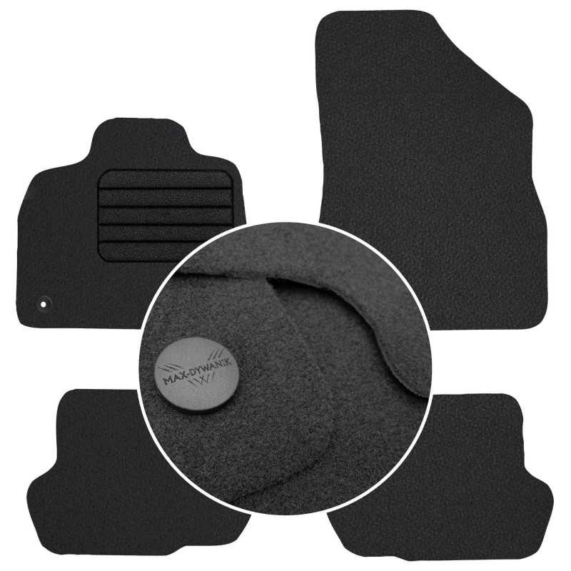 Citroen DS5 2011-2015 Veliūriniai kilimėliai MAX-DYWANIK