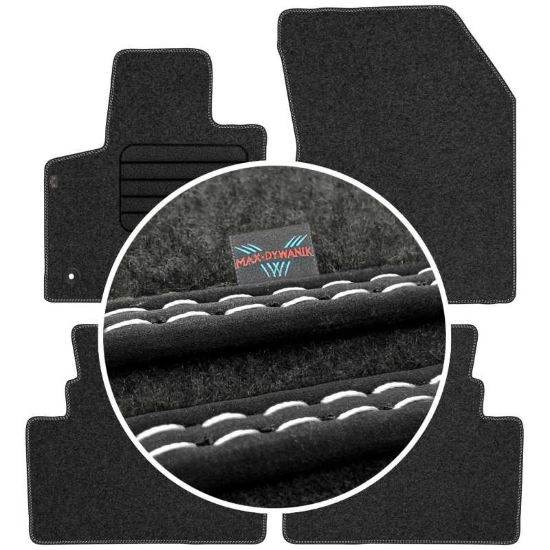 Citroen DS7 Crossback 2017- Veliūriniai kilimėliai MAX-DYWANIK