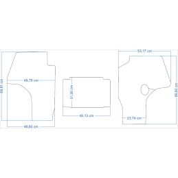 Deutz Fahr 4 e serijos 4070E / 4080E / 4090E / 4100E 2013- Traktoriaus kilimėliai 48281