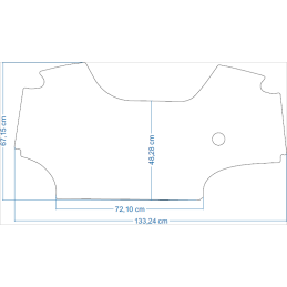 Deutz Fahr 5 serijos 5075 Keyline / 5095 Keyline / 5105 Keyline Plus 24- traktoriaus kilimėliai 48282