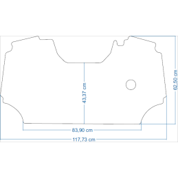 Deutz Fahr 5 serijos 5080D traktoriaus kilimėliai 48328