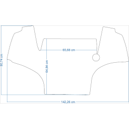 Deutz Fahr 7 / 8 / 9 TTV serijos (7250 / 8280 / 9290 / 9310 / 9340) traktorių kilimėliai 48243