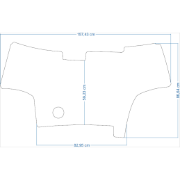 Fendt 1000 Series 1038 Vario / 1042 Vario / 1046 Vario / 1050 Vario 15-20 Traktorių kilimėliai 48056