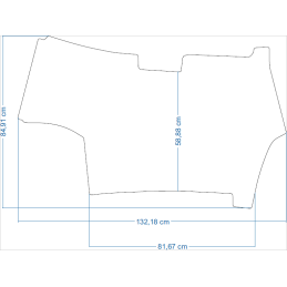 Fendt 1000 Series 1038 Vario / 1042 Vario / 1046 Vario / 1050 Vario 2015- Traktoriaus kilimėliai 48307