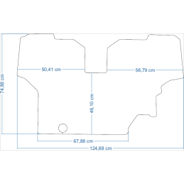 Fendt 500 Series 512 Favorit 1994- Traktorių kilimėliai 48320