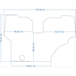 Fendt 500 serijos 514 C traktoriaus kilimėliai 48247
