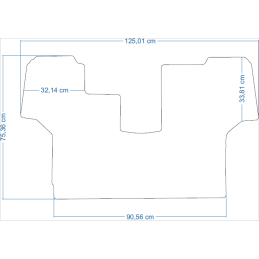 Fendt 700 serija 714 2002- / 800 serija 818 Vario 2004-2013 Traktoriaus kilimėliai 50126
