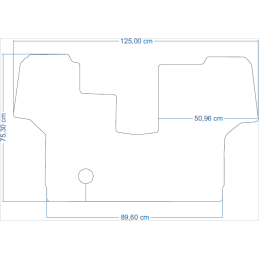 Fendt 700 serija 716 2002- / 800 serija 818 Vario 2004-2013 Traktoriaus kilimėliai 48369