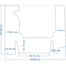 Fendt 900 serija 930 Vario / 939 Vario / 942 Vario / 945 Vario / 949 Vario 15-20 Traktorių kilimėliai 48092