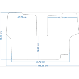 Fendt 900 TMS serijos traktoriai nuo 2006 m., traktoriaus kilimėliai 48270