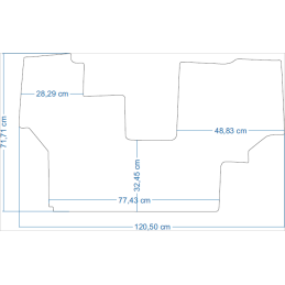 Fendt Fendt 818 2005- Traktoriaus kilimėliai 48403