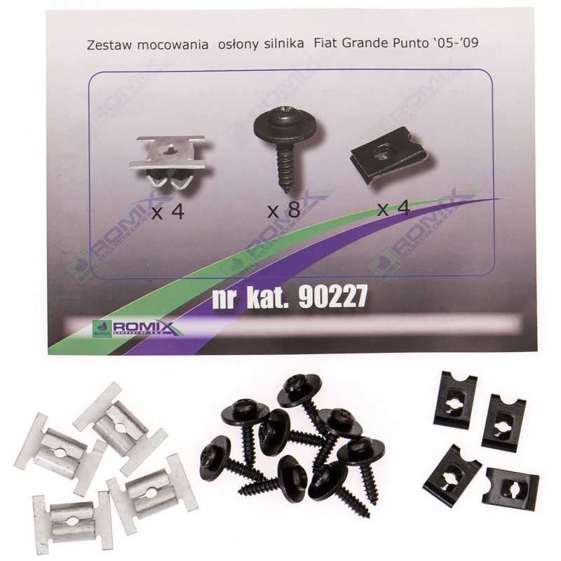 Fiat Grande Punto 2005-2012 Variklio dangtelio spaustukai ROMIX 90227