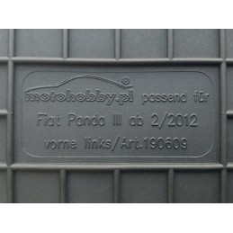 Fiat Panda 2012- MOTOHOBBY FRONT guminiai kilimėliai 190609/2