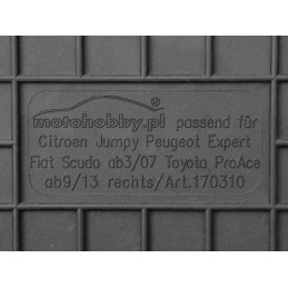 Fiat Scudo II 2007-2016 Guminiai kilimėliai MOTOHOBBY 170310