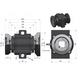 Sukomplektuotas diskinių akėčių guolis ant kvadratinio veleno