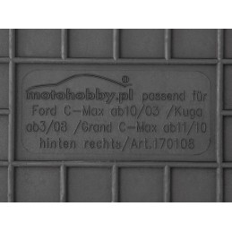 Ford C-Max II 2010- MOTOHOBBY priekiniai guminiai kilimėliai 170108/2