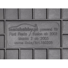Ford Fiesta MK6 2002-2008 m. guminiai kilimėliai MOTOHOBBY priekiniai 160205/2