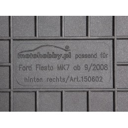 Ford Fiesta MK7 2008-2017 Guminiai kilimėliai MOTOHOBBY 150602