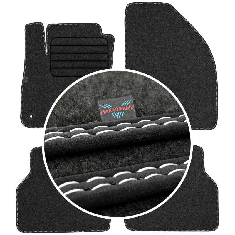 Ford Focus II FL 2007-2011 Veliūriniai kilimėliai MAX-DYWANIK