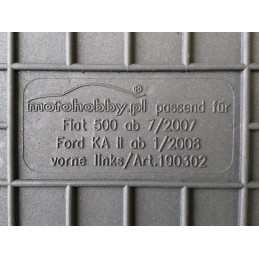 Ford Ka II 2008-2016 Guminiai kilimėliai MOTOHOBBY FRONT 190302/2