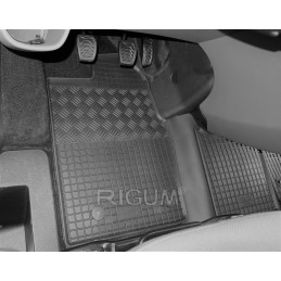 Ford Tourneo Custom I VAN 2018-2023 (L1 / L2 / su atnaujinimu / 2/3 vietų / mechaninė) Guminiai kilimėliai RIGUM 904789
