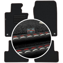Honda Accord VIII 2008-2011 (platus vėžės) Veliūriniai kilimėliai MAX-DYWANIK