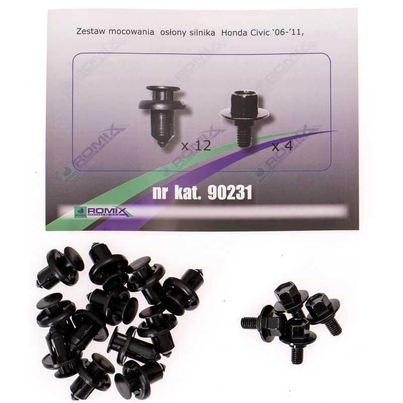 Honda Civic VIII 2006-2011 Variklio dangtelio laikikliai ROMIX 90231