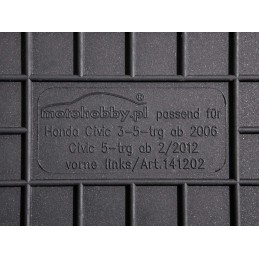 Honda Civic VIII HB (3D 5D) 2006-2011m. Guminiai kilimėliai MOTOHOBBY 141202