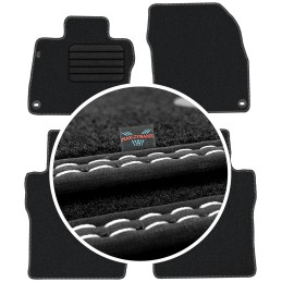 Honda Civic VIII HB 3D 2006-2012 (plataus profilio) veliūriniai kilimėliai MAX-DYWANIK