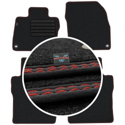 Honda Civic VIII HB 3D 2006-2012 (plataus profilio) veliūriniai kilimėliai MAX-DYWANIK