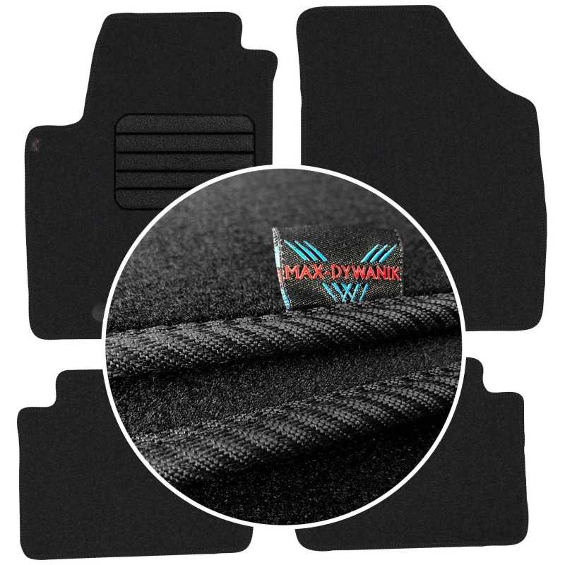 Hyundai i10 I 2008-2013 Veliūriniai kilimėliai MAX-MAT