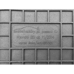 Hyundai i20 2014-2020 Guminiai kilimėliai MOTOHOBBY 180301
