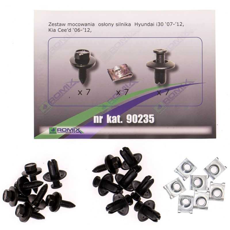 Hyundai i30 I 2007-2011 Variklio dangtelio laikikliai ROMIX 90235