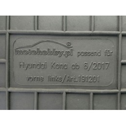Hyundai Kona 2017- MOTOHOBBY FRONT guminiai kilimėliai 191201/2
